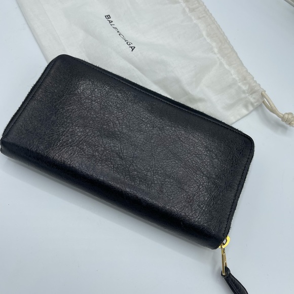 BALENCIAGA metallic gold edge leather wallet - Picture 7 of 7